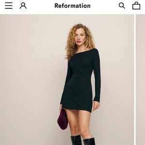 Reformation - Jaelynn Knit mini Dress in green